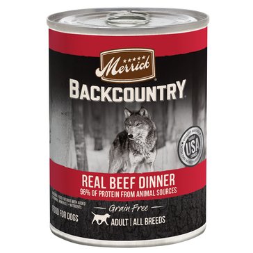 Merrick Backcountry 96% Real Beef Dog Food, 12.7oz