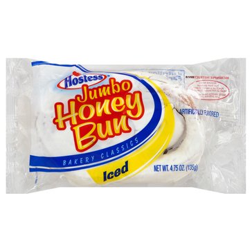 Hostess Jumbo Iced Honey Bun, 4.75oz