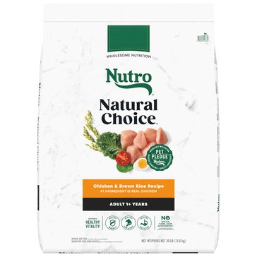 Nutro Natural Choice Adult, Chicken and Brown Rice Dry Dog Food, 30lb