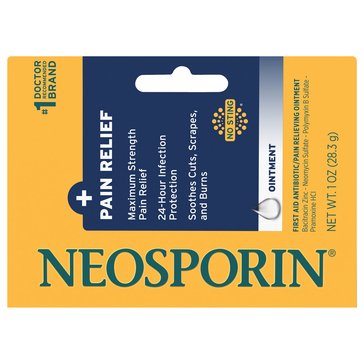 Neosporin Plus Pain Relief Maximun Strength Antibiotic Ointment, 1oz