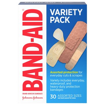 BAND-AID Variety Pack Strip, 30-count