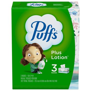 Puffs Plus Family Lotion Facial Tissue