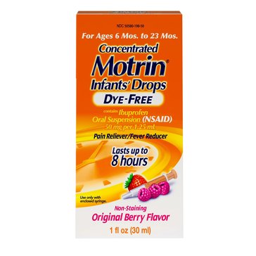 Motrin Infant Drops Dye-Free Berry, 1oz