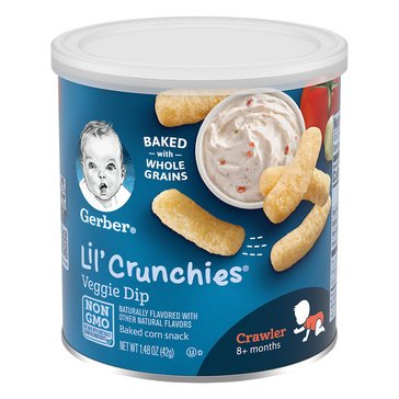 Gerber Graduates Toddler Vegetable Dip Lil Crunchies, 1.48oz