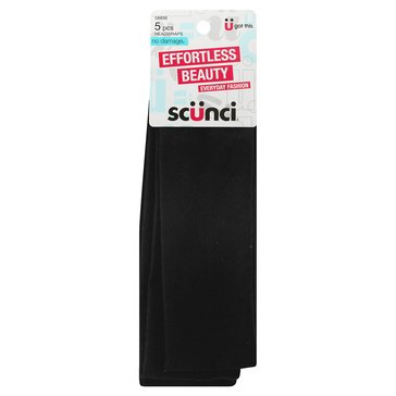 Scunci Interlock Headwraps 5-Count