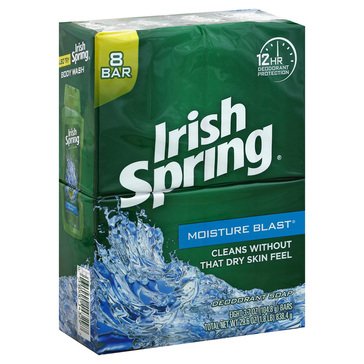 Irish Spring Moisture Blast Bar Soap 8-Pack 30oz