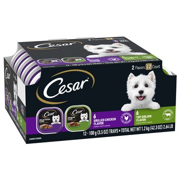 Cesar Beef & Chicken Dog Food, 3.5oz 12 pack