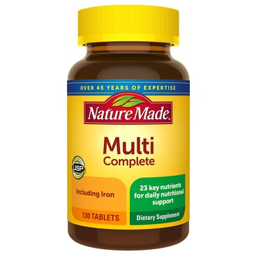 Nature Made Multi-Vitamin Complete Tablets, 130-count