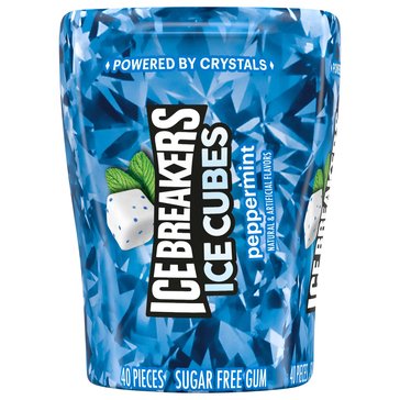 Ice Breakers Ice Cube Peppermint Gum, 3.24oz