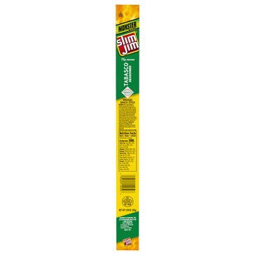 Slim Jim Monster Size Tabasco Seasoned Smoked Snack Stick