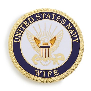 Mitchell Proffitt Navy Wife Lapel Pin