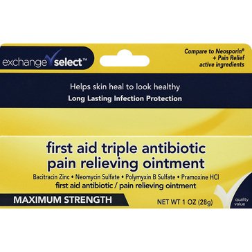 Exchange Select Triple Antibiotic + Pain Relief Ointment, 1oz