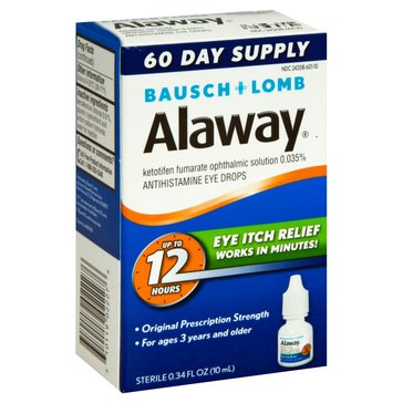 Bausch + Lomb Alaway Allergy Eye Itch Relief, 10ml