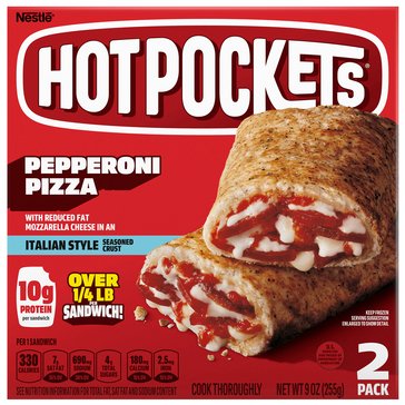 Hot Pockets Skinny Box Pepperoni Pizza Sandwich, 2-Count 
