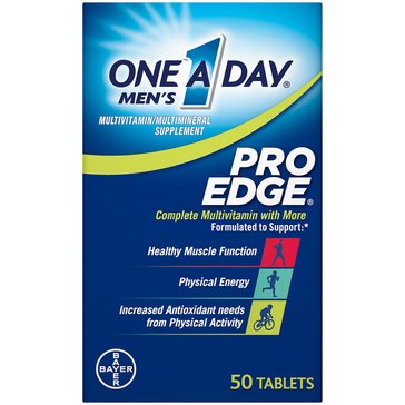 One A Day Men's Pro Edge Multi-Vitamin Tablets, 50-count