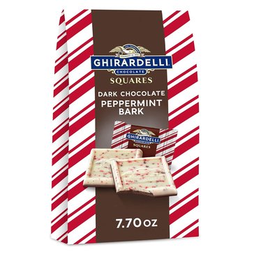 Ghirardelli Holiday Candy Bark Cacao Peppermint Squares, 7.70oz