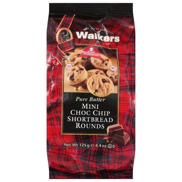 Walkers Mini Chocolate Chip Shortbread Cookies, 4.4oz