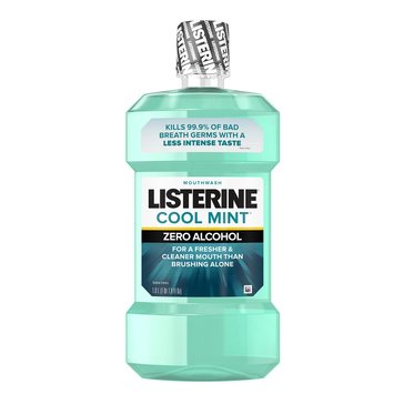 LISTERINE Zero Clean Zero Alcohol Mint Mouthwash, 1 Liter