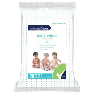 Exchange Select Baby Wipes - Fragrance Free, 72ct