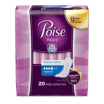 Poise Moderate Absorbency Incontinence Pads
