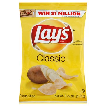 Lay's Regular Chips, 2.62oz
