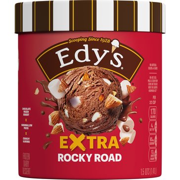 Dreyer's Rich & Creamy Grand Rocky Road Ice Cream, 48oz
