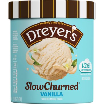 Dreyer's Slow Churned Vanilla Ice Cream, 48oz