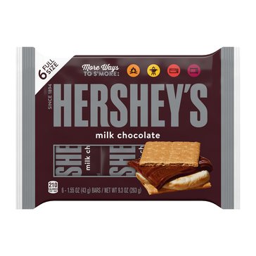 Hershey's Milk Chocolate Bars, 6-Pack