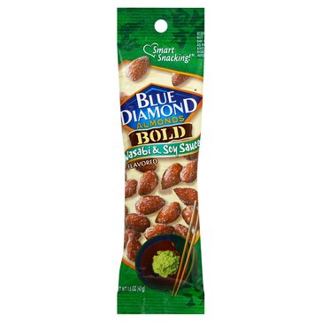 Blue Diamond BOLD Wasabi & Soy Sauce Almonds Tube, 1.5oz