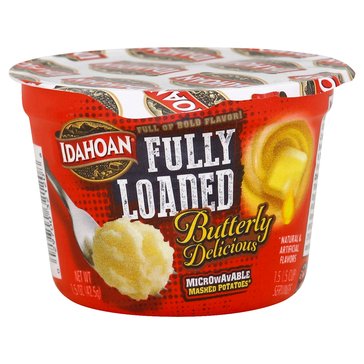 Idahoan Microwavable Homestyle Butter Mashed Potatoes Cup, 1.5oz