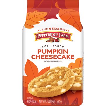Pepperidge Farm Soft Baked Pumpkin Cheesecake Cookies, 8.6oz