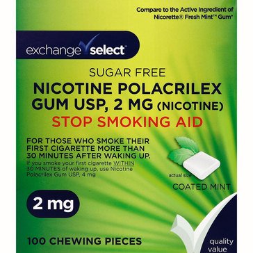 Exchange Select 2mg Nicotine Coated Mint Gum, 100-count