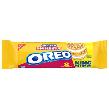 Oreo King Size Golden Double Stuf Oreo Sandwich Cookies, 8-Pack