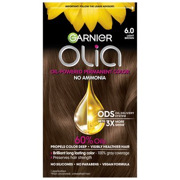 Garnier Olia Permanent Hair Color 6.0 Light Brown