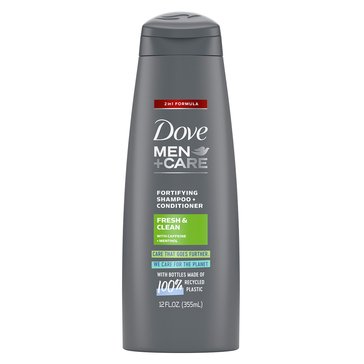 Dove Men's Care Fresh and Clean Fortifying 2-in-1 Shampoo and Conditioner 12oz