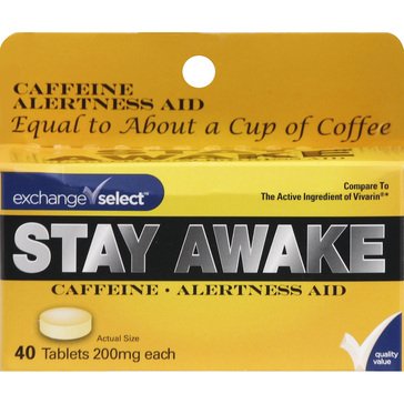 Exchange Select Stay Awake Tablets, 40-count