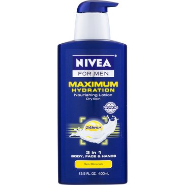 Nivea For Men 3-in-1 Max Hydrating Lotion 16.9oz