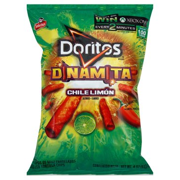 Doritos Dinamita Chile Limon Tortilla Sticks, 4oz