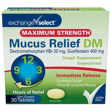 Exchange Select Gaifenesin 400MG Coated Tablets, 30-count