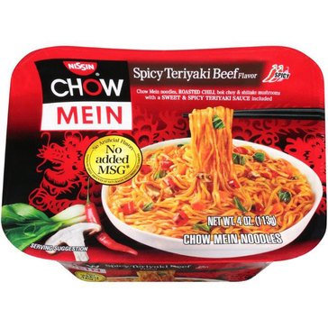 Nissin Spicy Teriyaki Beef Chow Mein 4oz