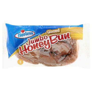 Hostess Jumbo Glazed Honey Bun, 4oz
