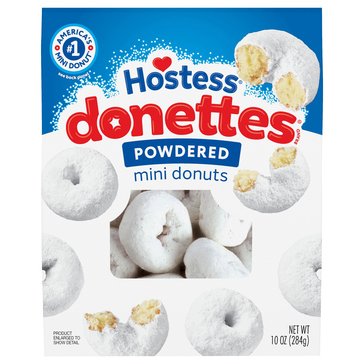 Hostess Powdered Sugar Mini Donuts, 10.75oz