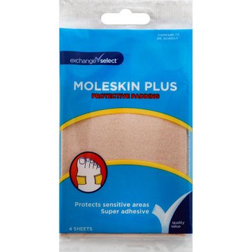 Exchange Select Moleskin Plus Protective Padding, 4-count