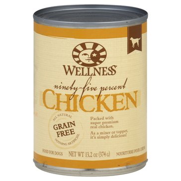 Wellness Ninety-Five Chicken Canned Dog Food, 13.2 oz