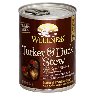 Wellness Turkey & Duck Stew Dog Food, 12.5 oz