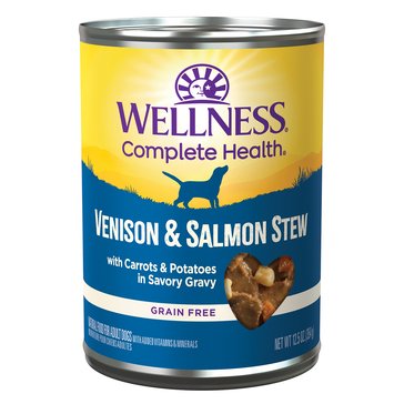 Wellness Venison & Salmon Stew Dog Food, 12.5 oz