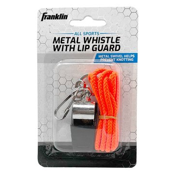 Franklin Sports Metal Whistle With Lip Guard