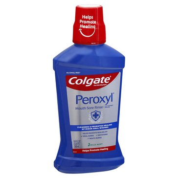 Colgate Peroxyl Alcohol-Free Mild Mouth Sore Mint Mouthwash, 16 fl oz