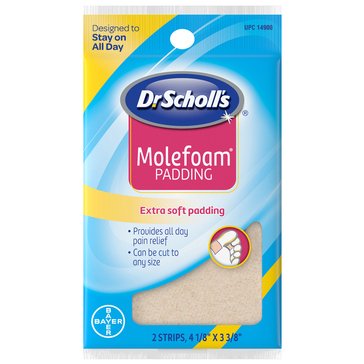 Dr. Scholl's Molefoam Padding Strips, 2-Count