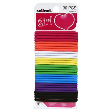 Conair Scunci Girl's Elastics 30-Count